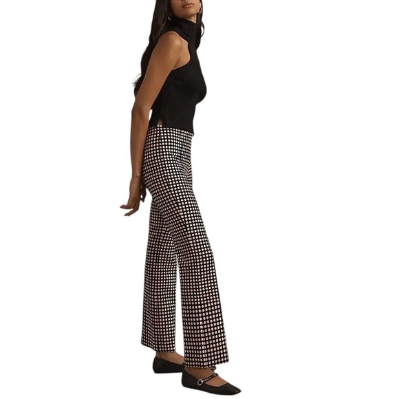 Anthropologie The Margot Kick-Flare Cropped Pants size L like new condition - Picture 3 of 14